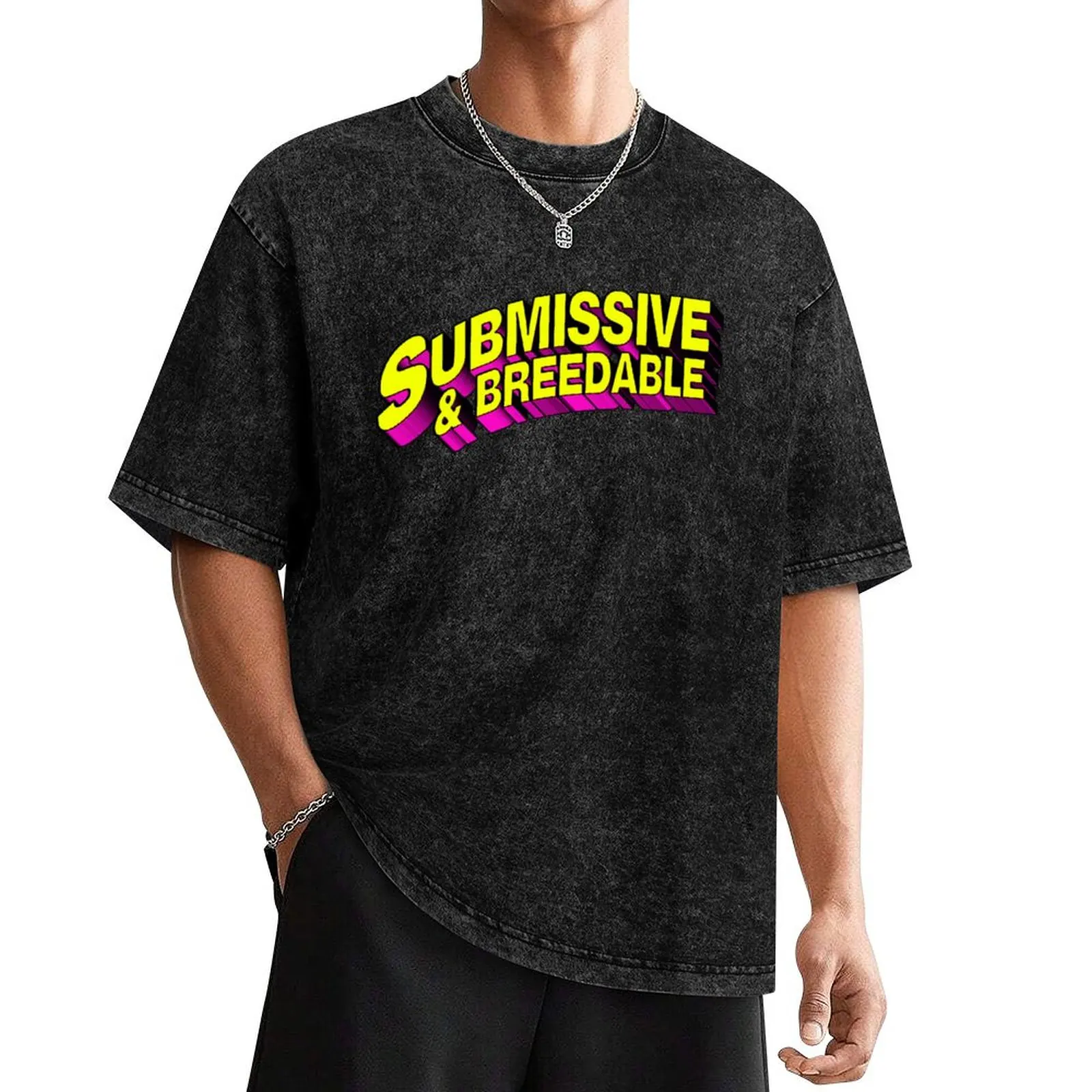 Submissive and Breedable T-Shirt customs design your own funny shirt cotton Men's clothing
Submissive and Breedable T-Shirt customs design your own funny shirt cotton Men's clothing
