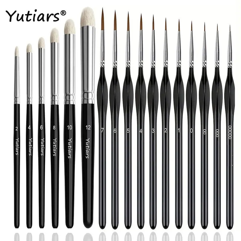 Набор кистей для рисования из 17 шт., кисти с тонкой деревянной ручкой для акрила, акварели - миниатюрное искусство, микродетализация и кисть для сушки
Набор кистей для рисования из 17 шт., кисти с тонкой деревянной ручкой для акрила, акварели - миниатюрное искусство, микродетализация и кисть для сушки