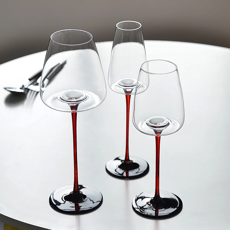 Concave bottom red wine glass black bow tie Bordeaux goblet burgundy crystal glass red rod red wine glass
Concave bottom red wine glass black bow tie Bordeaux goblet burgundy crystal glass red rod red wine glass