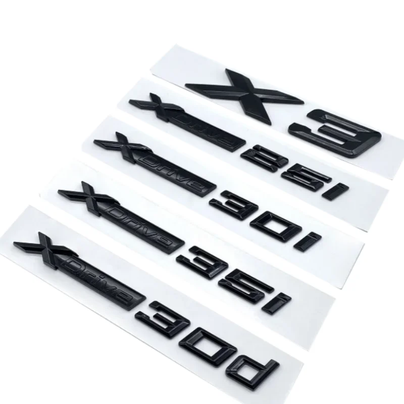 Car Emblem Sticker 3D ABS Glossy Black XDrive18i 20i 23i 25i 28i 30i 35i 40i 45i 50i 55i For BMW X1 X2 X3 X4 X5 X6 X7 GT
Car Emblem Sticker 3D ABS Glossy Black XDrive18i 20i 23i 25i 28i 30i 35i 40i 45i 50i 55i For BMW X1 X2 X3 X4 X5 X6 X7 GT