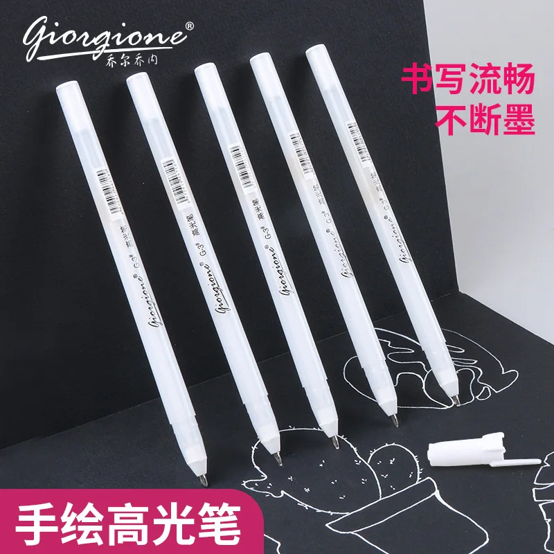 10Pcs Gelly Roll Gel Pens White Ink Drawing Highlight Marker Pen Sketch Bright Art Pens Painting Supplies
10Pcs Gelly Roll Gel Pens White Ink Drawing Highlight Marker Pen Sketch Bright Art Pens Painting Supplies