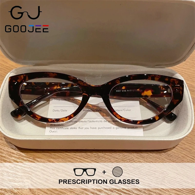 GOOJEE Retro TR90 Anti Blue Light Reading Glasses Women Photochromic Prescription Glasses Myopia Customize Small Luxury Eyewear
GOOJEE Retro TR90 Anti Blue Light Reading Glasses Women Photochromic Prescription Glasses Myopia Customize Small Luxury Eyewear