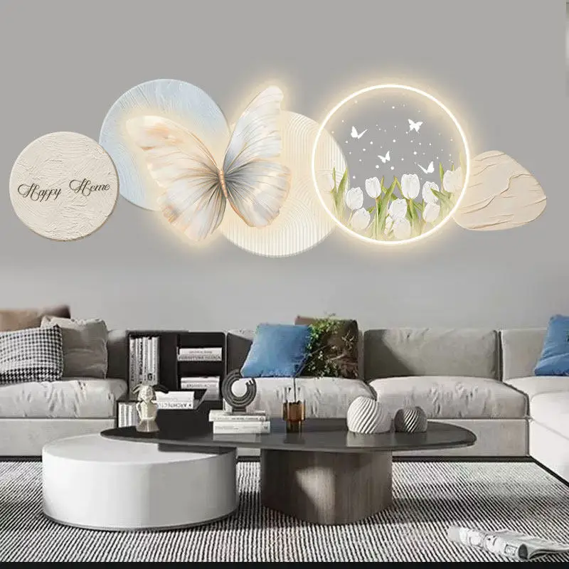 Modern Minimalist Living Room Decorative Art Butterfly Flower Round Combination Hanging Painting UV Precision Carved Frameless A
Modern Minimalist Living Room Decorative Art Butterfly Flower Round Combination Hanging Painting UV Precision Carved Frameless A