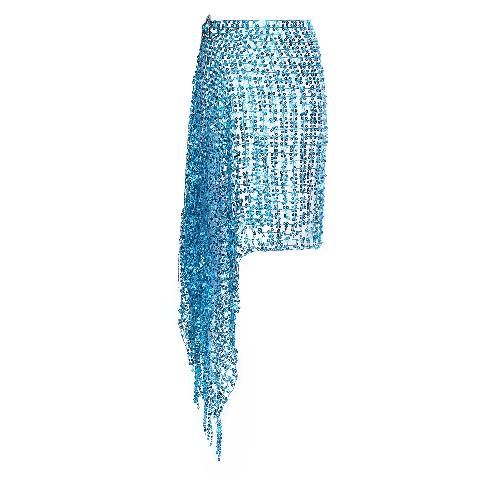 Women Glittery Sequined Hip Skirt Scarf Star Clip Self-tied Tassel Trims Hollow Out Warp Hip Waist Chain Dancewar Party Clubwear
Women Glittery Sequined Hip Skirt Scarf Star Clip Self-tied Tassel Trims Hollow Out Warp Hip Waist Chain Dancewar Party Clubwear