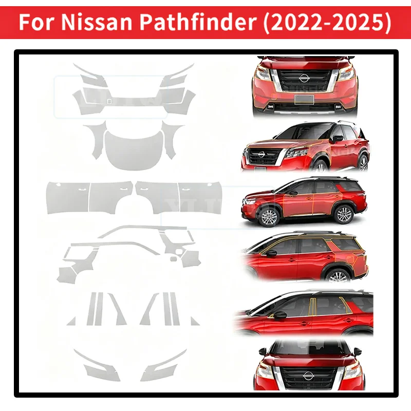 For Nissan Pathfinder 2022 2023 2024 2025 Car Paint Protection Film Anti-scratch Exterior TPU Transparent Repair Body Sticker
For Nissan Pathfinder 2022 2023 2024 2025 Car Paint Protection Film Anti-scratch Exterior TPU Transparent Repair Body Sticker