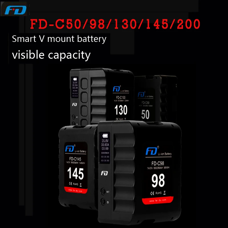 Feidu FD-C130/145/200 V-Mount Camera Battery Large Capacity V Battery Mini DSLR Flash Monitoring Battery Charger
Feidu FD-C130/145/200 V-Mount Camera Battery Large Capacity V Battery Mini DSLR Flash Monitoring Battery Charger