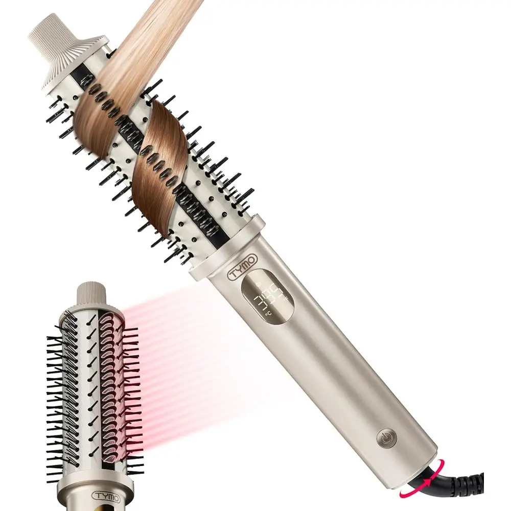 1.5 Inch Thermal Round Volumizer, 2-in-1 Hair Straightener & Curler, 800M Negative Ion, LCD Display, 5 Temperature Settings, Dua
1.5 Inch Thermal Round Volumizer, 2-in-1 Hair Straightener & Curler, 800M Negative Ion, LCD Display, 5 Temperature Settings, Dua