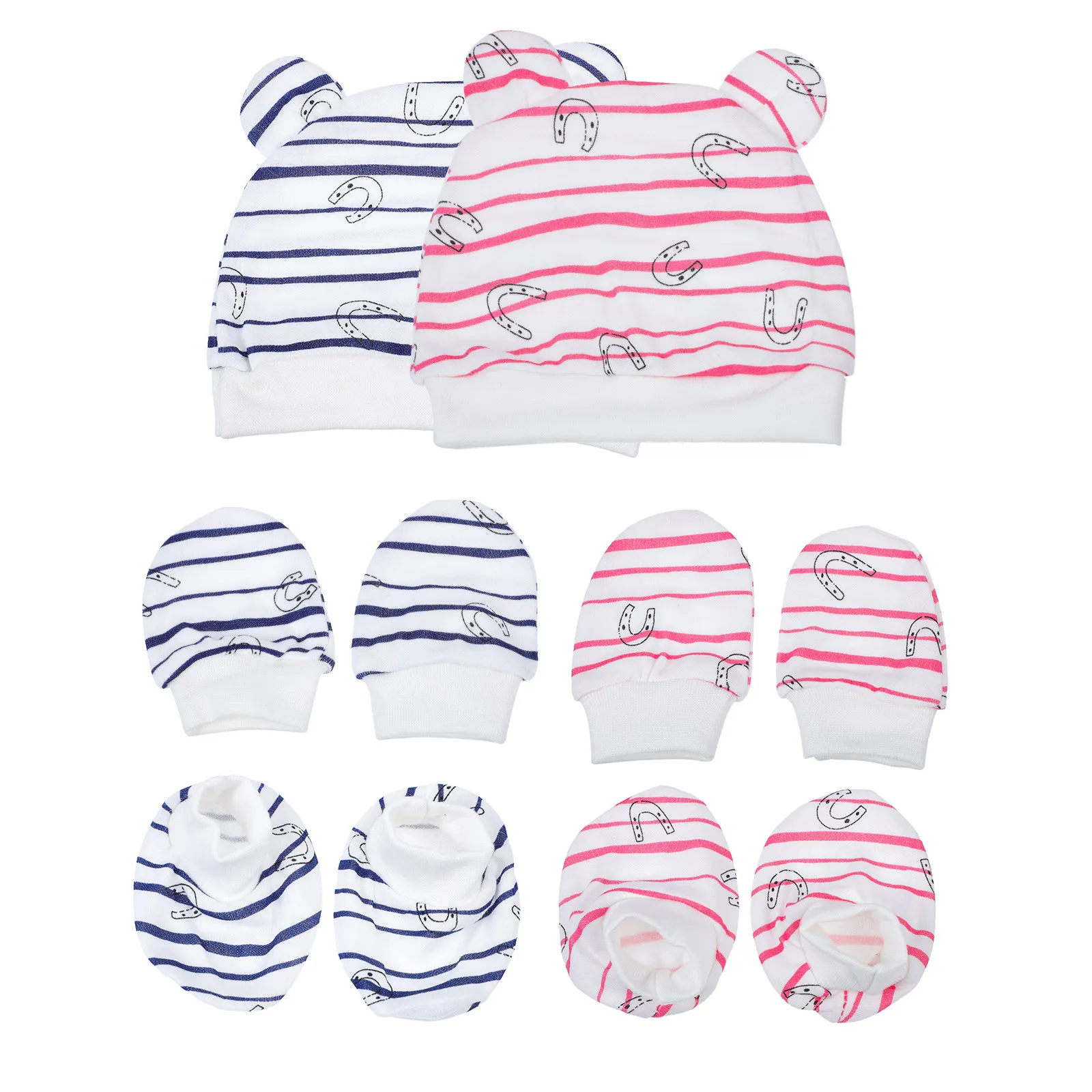 2 Sets Newborn Baby Cotton Hats Anti-Scratch Gloves Kit Soft Comfortable Hand Covers Lightweight Protection for Infant Boys
2 Sets Newborn Baby Cotton Hats Anti-Scratch Gloves Kit Soft Comfortable Hand Covers Lightweight Protection for Infant Boys