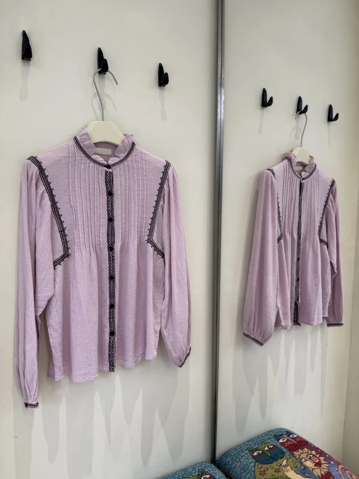 Романтический фиолетовый Long Sve irt HEIDD Романтический воротник с вышивкой и кружевной отделкой, дышащий хлопок, облегающий женский irt
Романтический фиолетовый Long Sve irt HEIDD Романтический воротник с вышивкой и кружевной отделкой, дышащий хлопок, облегающий женский irt