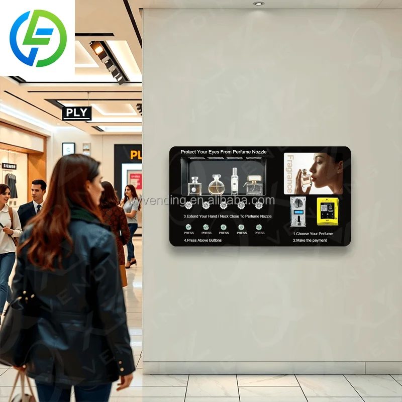 Perfume Spray Vending Machine Fully Automatic Wall Mounted Fragrance Vending Machine
Perfume Spray Vending Machine Fully Automatic Wall Mounted Fragrance Vending Machine