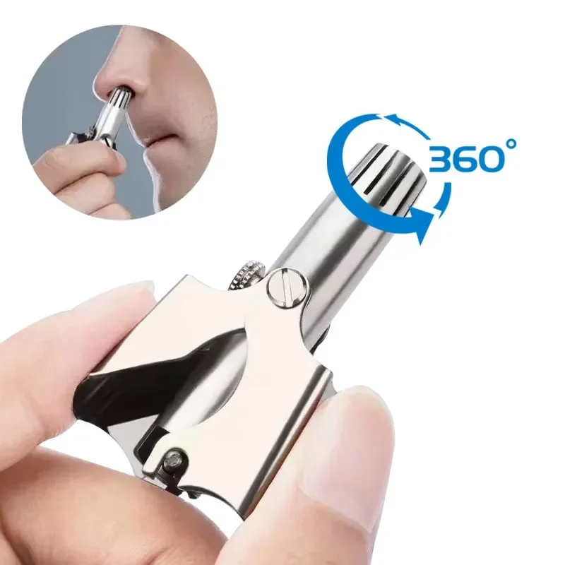Men's Stainless Steel Manual Nose and Ear Hair Trimmer with Washable Feature for Precise Grooming
Men's Stainless Steel Manual Nose and Ear Hair Trimmer with Washable Feature for Precise Grooming