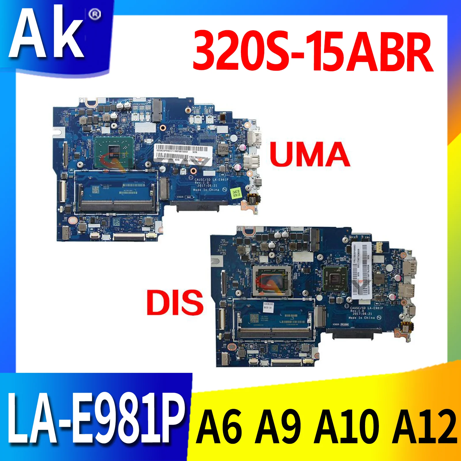 Материнская плата для ноутбука LENOVO 320S-15AST LA-E981P A9-9420 5B20P99017, полностью протестированная материнская плата для ноутбука IdeaPad
Материнская плата для ноутбука LENOVO 320S-15AST LA-E981P A9-9420 5B20P99017, полностью протестированная материнская плата для ноутбука IdeaPad