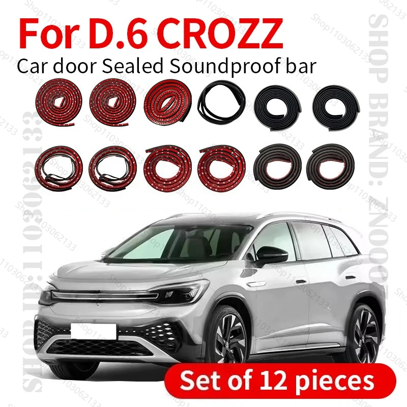 For VW ID.6 CROZZ MEB Car Door Seal Strip Rubber Double Layer Sealing Protector Soundproof Strip Dustproof Seal Strip 12PCS Set 
For VW ID.6 CROZZ MEB Car Door Seal Strip Rubber Double Layer Sealing Protector Soundproof Strip Dustproof Seal Strip 12PCS Set