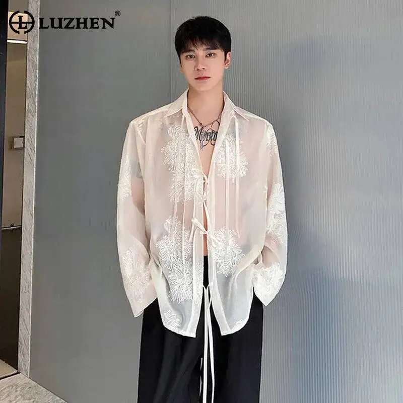 LUZHEN 2026 New Embroidery Floral Pattern Long Sleeve Shirts Men's High Quality Gauze Loose Casual Handsome Male Clothes JY6790
LUZHEN 2026 New Embroidery Floral Pattern Long Sleeve Shirts Men's High Quality Gauze Loose Casual Handsome Male Clothes JY6790