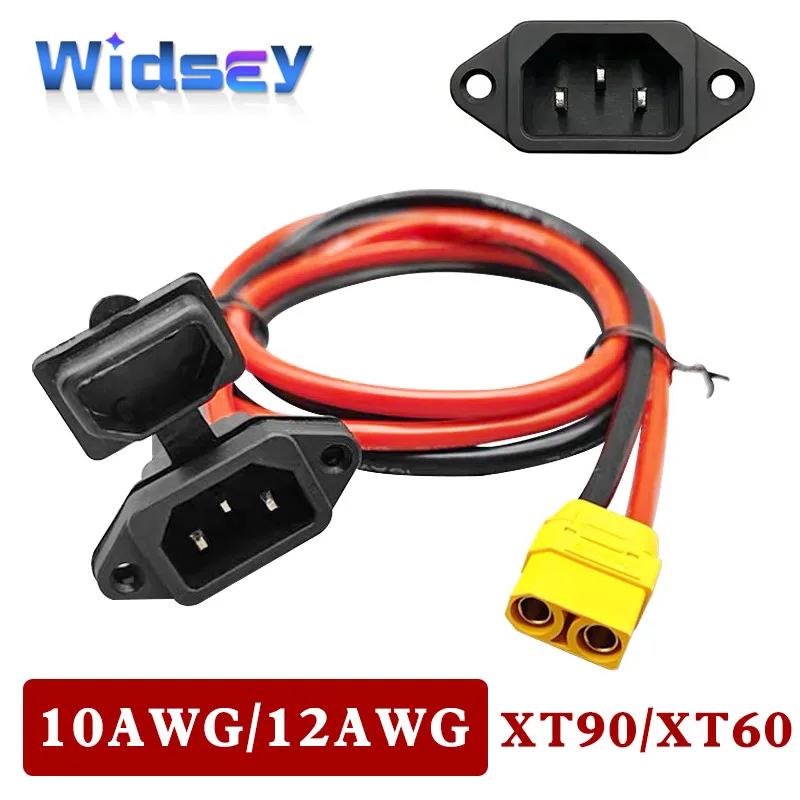 XT60/XT90 To C14 3pin Male Female Power Socket 10AWG/12AWG Battery Car Charging Wire Connector New Energy E-bike Charging Cable
XT60/XT90 To C14 3pin Male Female Power Socket 10AWG/12AWG Battery Car Charging Wire Connector New Energy E-bike Charging Cable