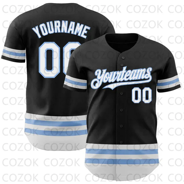 Custom Black Line Baseball Jersey Men and Women Shirt 3D Printed Shirt Team Shirts Hip Hop Unisex Tops
Custom Black Line Baseball Jersey Men and Women Shirt 3D Printed Shirt Team Shirts Hip Hop Unisex Tops