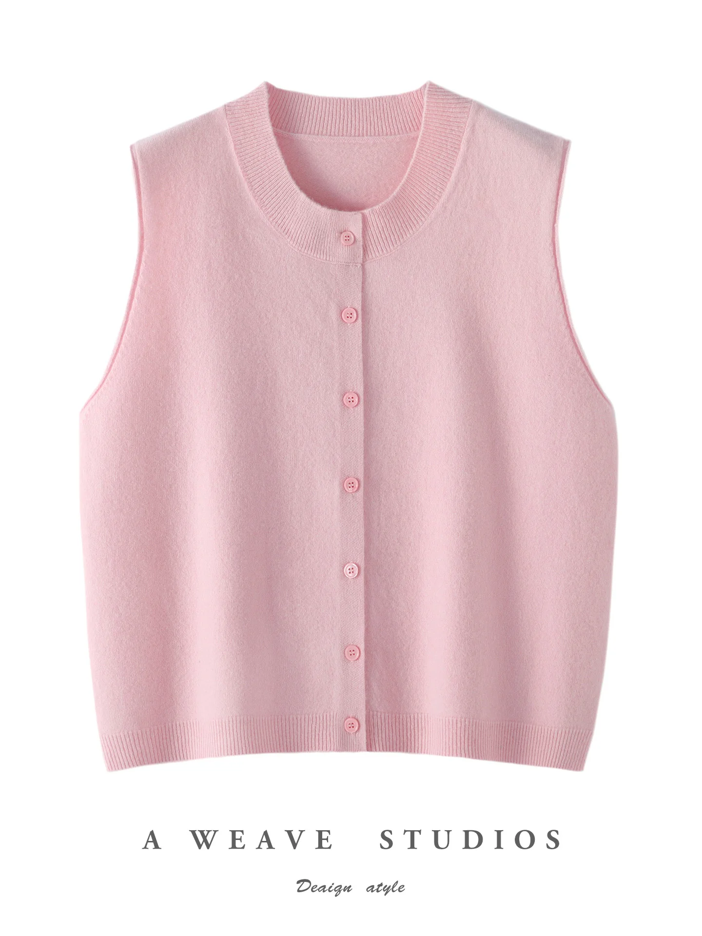 100% Wool Knitted Vest Women's round Neck Sleeveless Layering Vest Spring Cardigan Soft Artistic Style Casual Loose Fit
100% Wool Knitted Vest Women's round Neck Sleeveless Layering Vest Spring Cardigan Soft Artistic Style Casual Loose Fit
