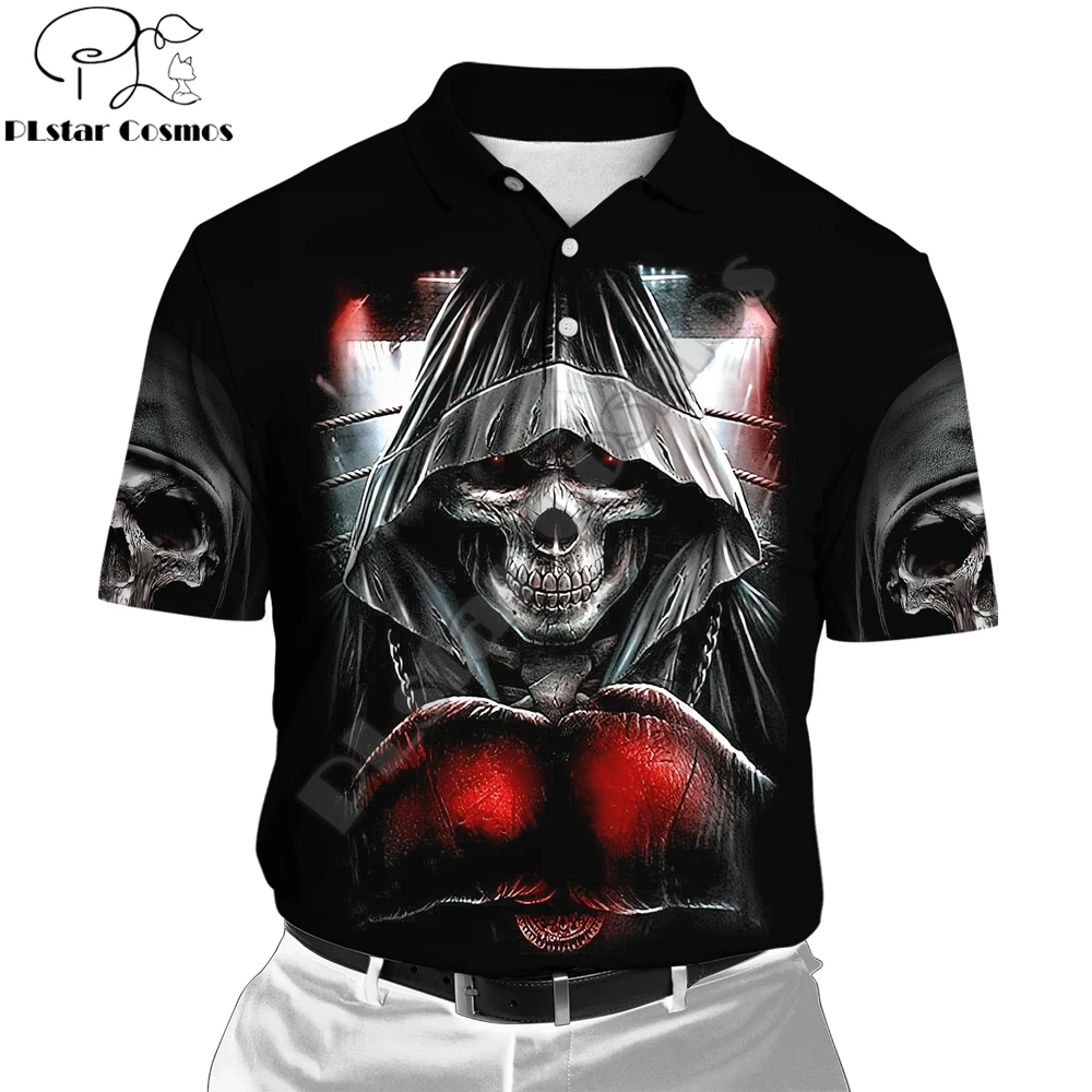 PLstar Cosmos Reaper Skull Tattoo 3D Printed Mens Polo Shirt Summer Short Sleeve turn down collar t-shirt Casual tops POL-23
PLstar Cosmos Reaper Skull Tattoo 3D Printed Mens Polo Shirt Summer Short Sleeve turn down collar t-shirt Casual tops POL-23