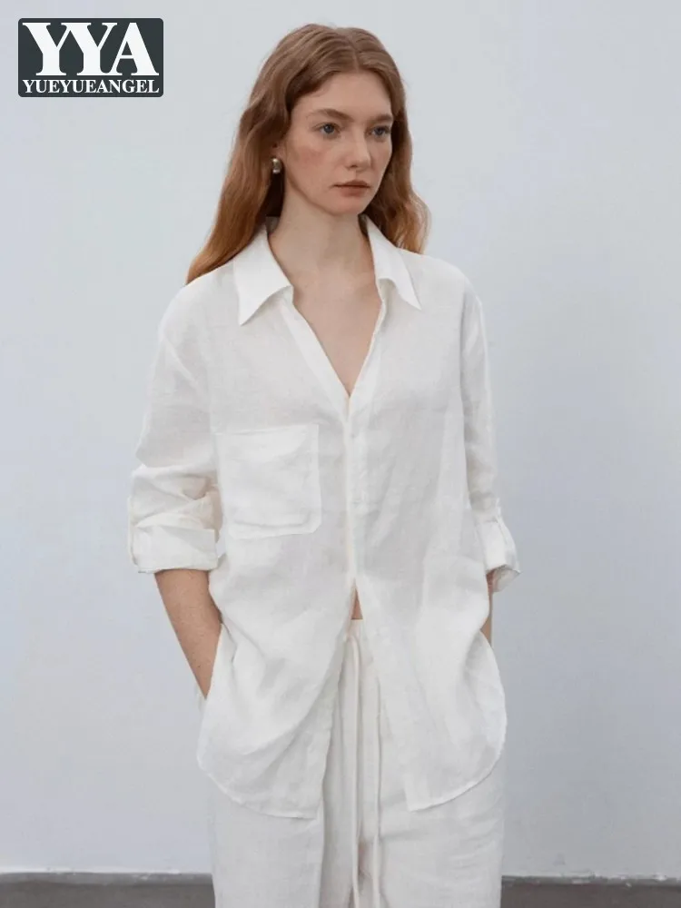 French Style Lady New Summer Long Sleeve Loose Fit Business Shirts Thin Shirt Tops Turndown Collar Casual Women Single Breasted
French Style Lady New Summer Long Sleeve Loose Fit Business Shirts Thin Shirt Tops Turndown Collar Casual Women Single Breasted
