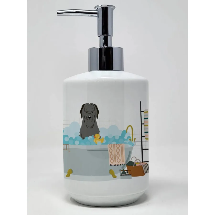 Black Briard in Bathtub Ceramic Soap Dispenser Hand Soap Dispenser Pump Bottles for Bathroom Kitchen Empty Refillable Liquid So
Black Briard in Bathtub Ceramic Soap Dispenser Hand Soap Dispenser Pump Bottles for Bathroom Kitchen Empty Refillable Liquid So