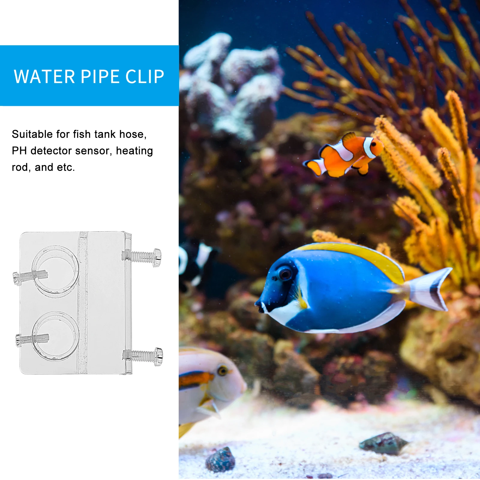 Dual Slots Transparent Water Tank Hose Bracket 12-16Mm Pipe Fixing Clamp 5-15Mm Wall Fish Tank Clip Water Tube Holder Air Pump
Dual Slots Transparent Water Tank Hose Bracket 12-16Mm Pipe Fixing Clamp 5-15Mm Wall Fish Tank Clip Water Tube Holder Air Pump