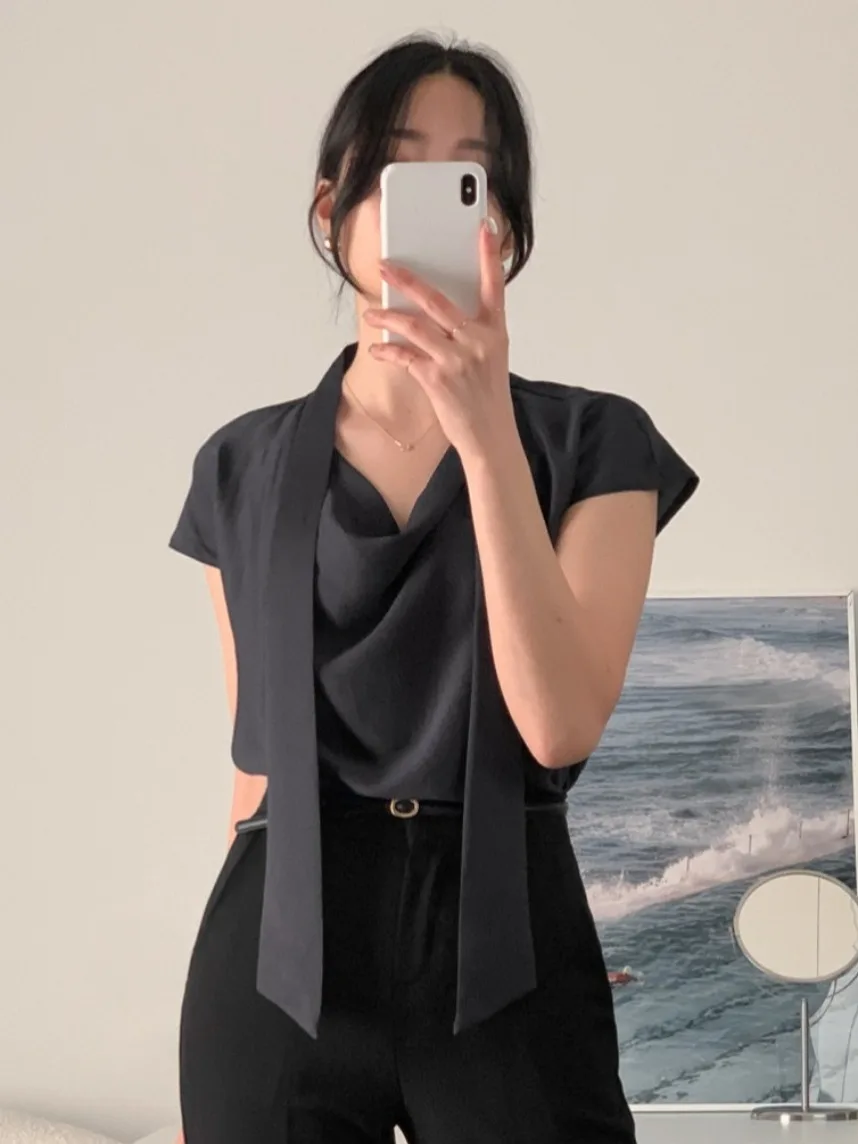 Ele Summer Women's irt Silk Surface Loose Fit Puff Sve Bow Design Stand Collar Versatile Chic Polyester Fiber ort ...
Ele Summer Women's irt Silk Surface Loose Fit Puff Sve Bow Design Stand Collar Versatile Chic Polyester Fiber ort ...