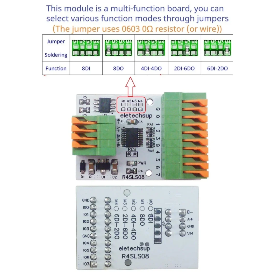 141R Spring Terminal Block Master-slave Digital Collection Control 8CH Multipurpose RS485
141R Spring Terminal Block Master-slave Digital Collection Control 8CH Multipurpose RS485