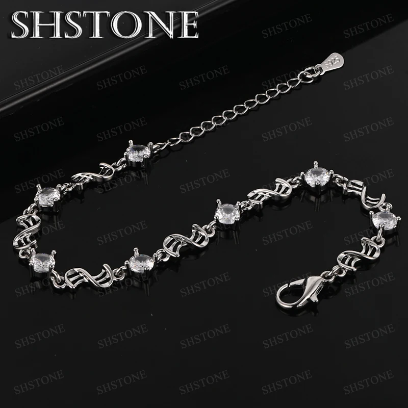 Women Silver Jewelry 925 Sterling Silver Bracelet Zircon Pretty Wedding Party Valentine's Day Quality Gift Lovers Accessories
Women Silver Jewelry 925 Sterling Silver Bracelet Zircon Pretty Wedding Party Valentine's Day Quality Gift Lovers Accessories