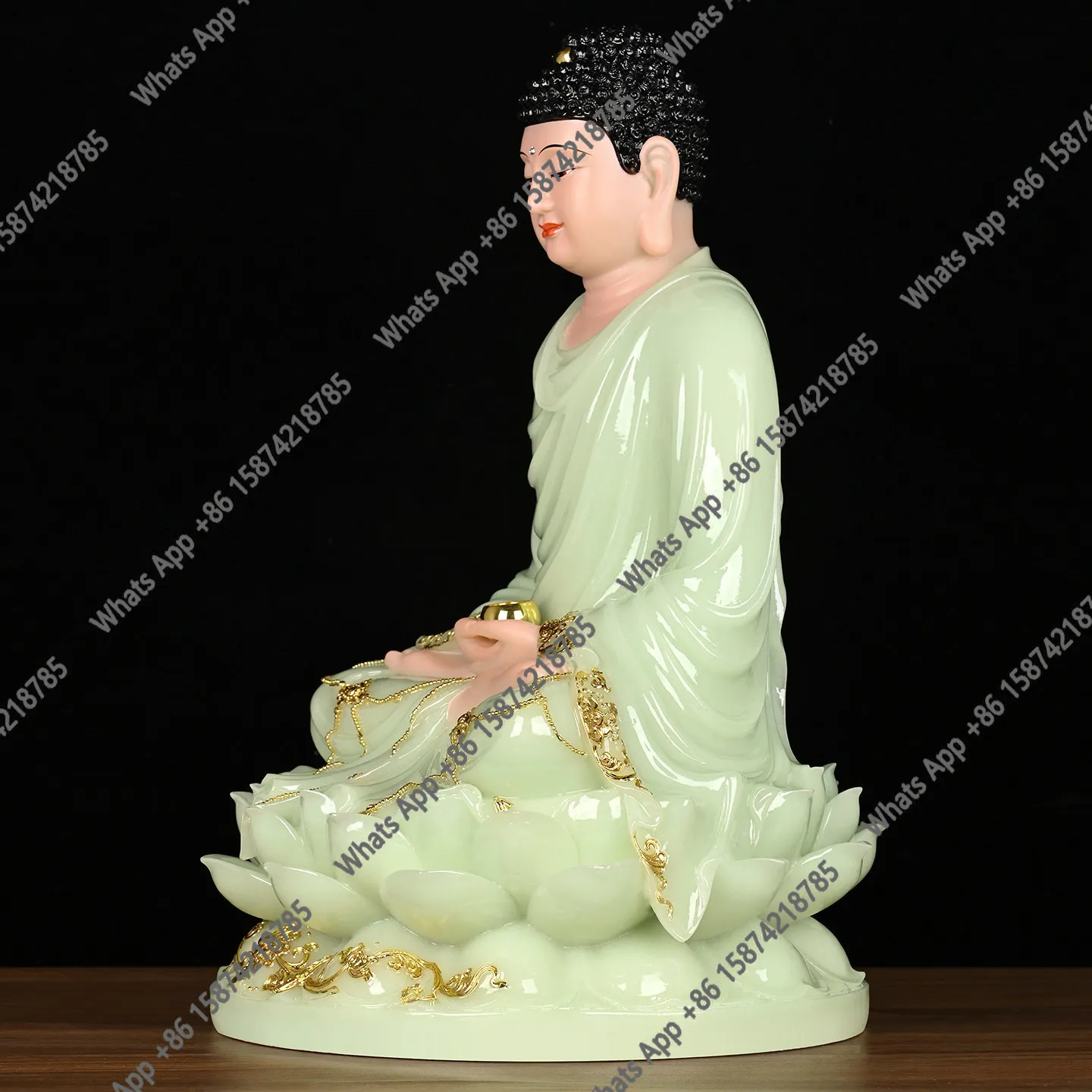 Статуя Будды Шакьямуни из белого нефрита, украшение для дома, Гуаньинь, Бодхисаттва, Кшитигарбха, Король Саха, Три Святых, ритуальные украшения для подношений Будде
Статуя Будды Шакьямуни из белого нефрита, украшение для дома, Гуаньинь, Бодхисаттва, Кшитигарбха, Король Саха, Три Святых, ритуальные украшения для подношений Будде