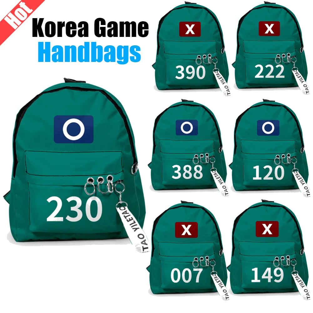 Korea Game Season2 School Handbags Unisex Solid Printing Outdoor Sports Daypacks Student Large Capacity for TV Series Fans
Korea Game Season2 School Handbags Unisex Solid Printing Outdoor Sports Daypacks Student Large Capacity for TV Series Fans