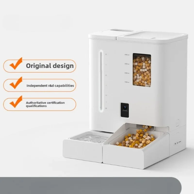 Water and Food Two-in-one Pet Feeder, Two-in-one Feeding and Drinking Water, Supports Interactive Video and Voice Calls for Food
Water and Food Two-in-one Pet Feeder, Two-in-one Feeding and Drinking Water, Supports Interactive Video and Voice Calls for Food