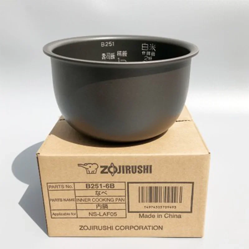 Original Rice cooker inner bowl B251 for ZOJIRUSHI NS-LAH05 LAQ05 LAF05 replacement Inner bowl
Original Rice cooker inner bowl B251 for ZOJIRUSHI NS-LAH05 LAQ05 LAF05 replacement Inner bowl
