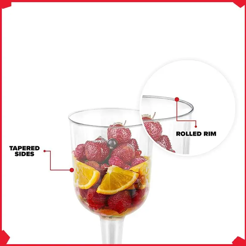B17B Clear Plastic Wine Glass Recyclable - Shatterproof Wine Goblet - Disposable & Reusable Cups For Champagne,Dessert 200Pcs
B17B Clear Plastic Wine Glass Recyclable - Shatterproof Wine Goblet - Disposable & Reusable Cups For Champagne,Dessert 200Pcs