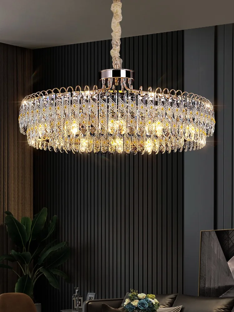 Light luxury crystal chandelier, grand postmodern living room main light, home dining room modern minimalist bedroom light
Light luxury crystal chandelier, grand postmodern living room main light, home dining room modern minimalist bedroom light