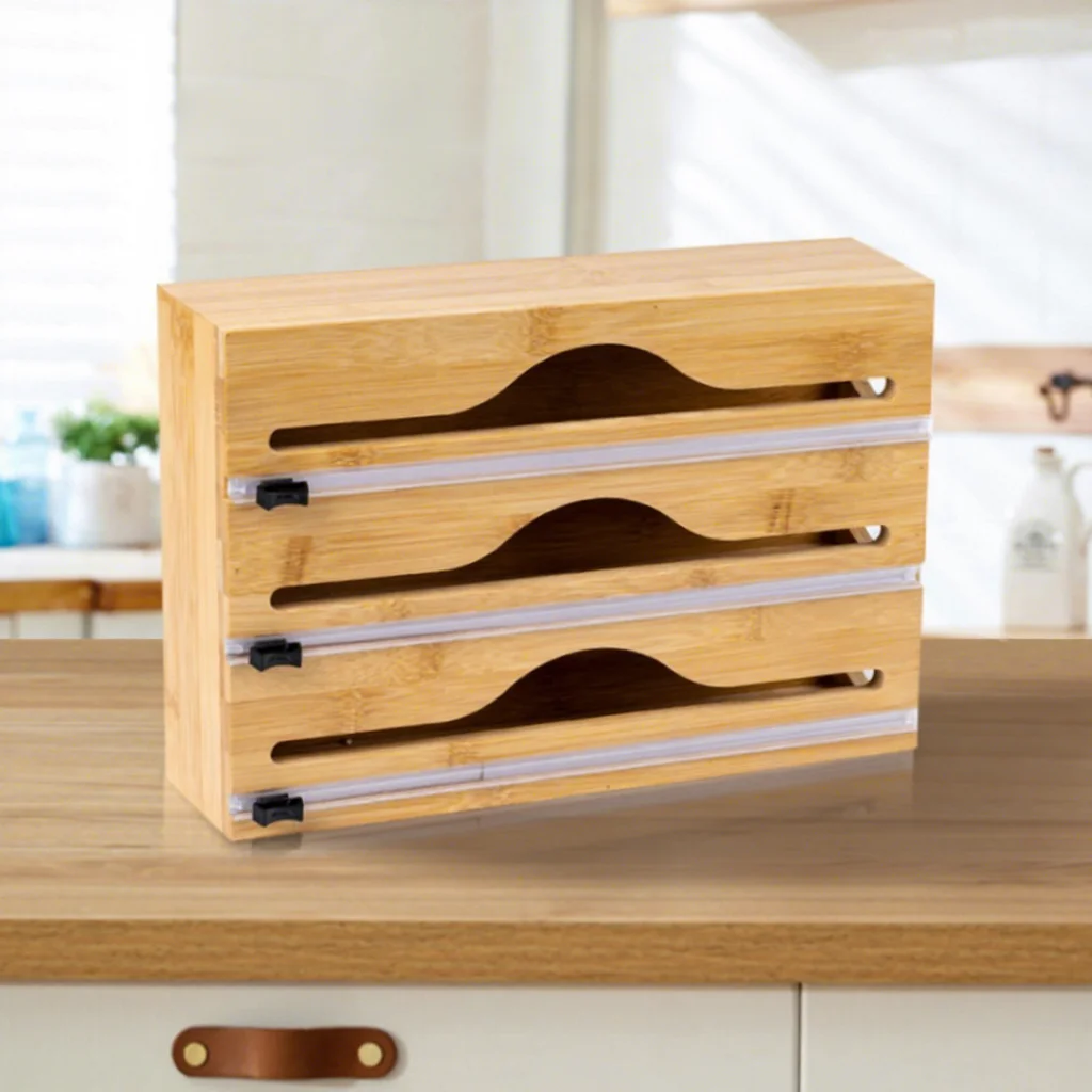 Резак для пищевой пленки и фольги из бамбука с многосекционной нарезкой, настенный, для кухни, с возможностью индивидуальной настройки
Резак для пищевой пленки и фольги из бамбука с многосекционной нарезкой, настенный, для кухни, с возможностью индивидуальной настройки