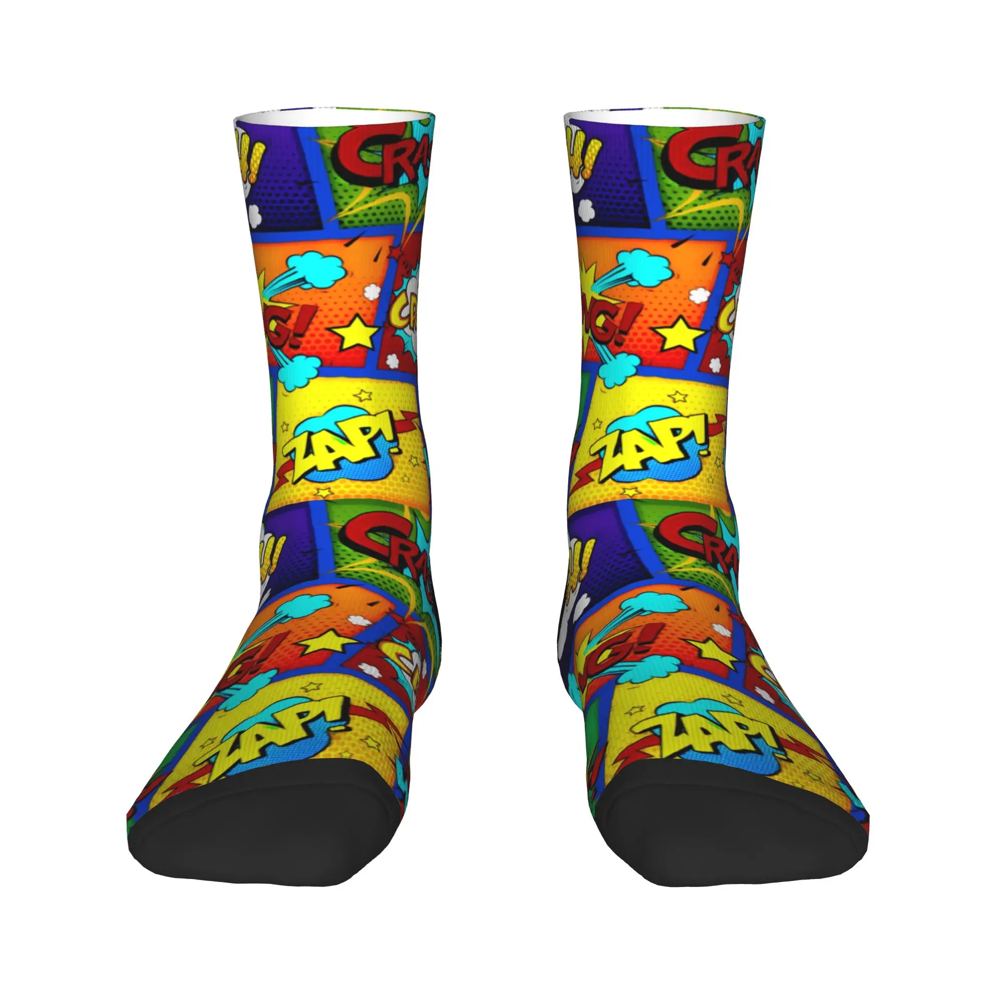 Superhero Colorful Comic Book Panels Men Women Crew Socks Unisex Fashion 3D Print Cartoon Anime Dress Socks
Superhero Colorful Comic Book Panels Men Women Crew Socks Unisex Fashion 3D Print Cartoon Anime Dress Socks