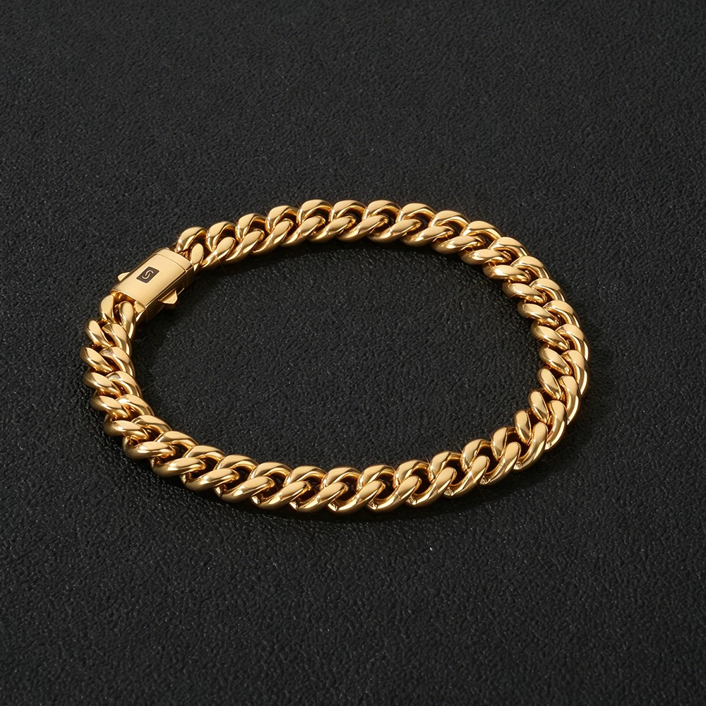 NY Stainless Steel 8/12mm Iced Out 22k Gold Plated Lightning Smooth Necklace Bracelet Fine Hip Hop Wholesale Jewelry MOQ30pcs
NY Stainless Steel 8/12mm Iced Out 22k Gold Plated Lightning Smooth Necklace Bracelet Fine Hip Hop Wholesale Jewelry MOQ30pcs