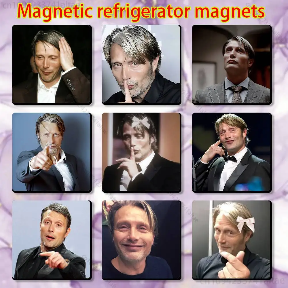Actor M-Mads M-Mikkelsen Sign Fridge Magnets - Creative Miniature DIY Magnetic Decorations for Home Accessories
Actor M-Mads M-Mikkelsen Sign Fridge Magnets - Creative Miniature DIY Magnetic Decorations for Home Accessories