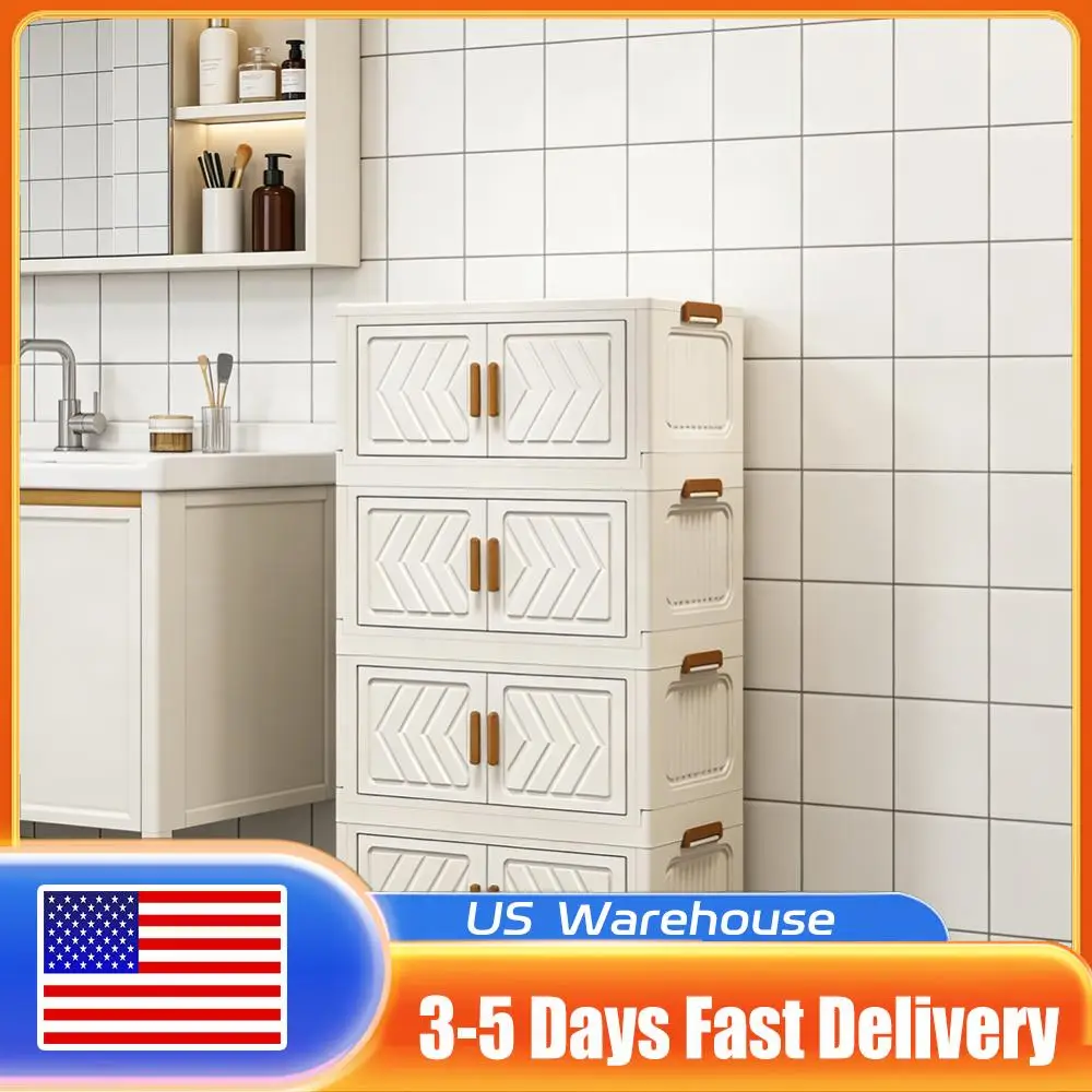 4-х уровневые пластиковые контейнеры для хранения с дверцами и колесами, складные органайзеры, складные ящики для хранения для гостиной, спальни, офиса
4-х уровневые пластиковые контейнеры для хранения с дверцами и колесами, складные органайзеры, складные ящики для хранения для гостиной, спальни, офиса