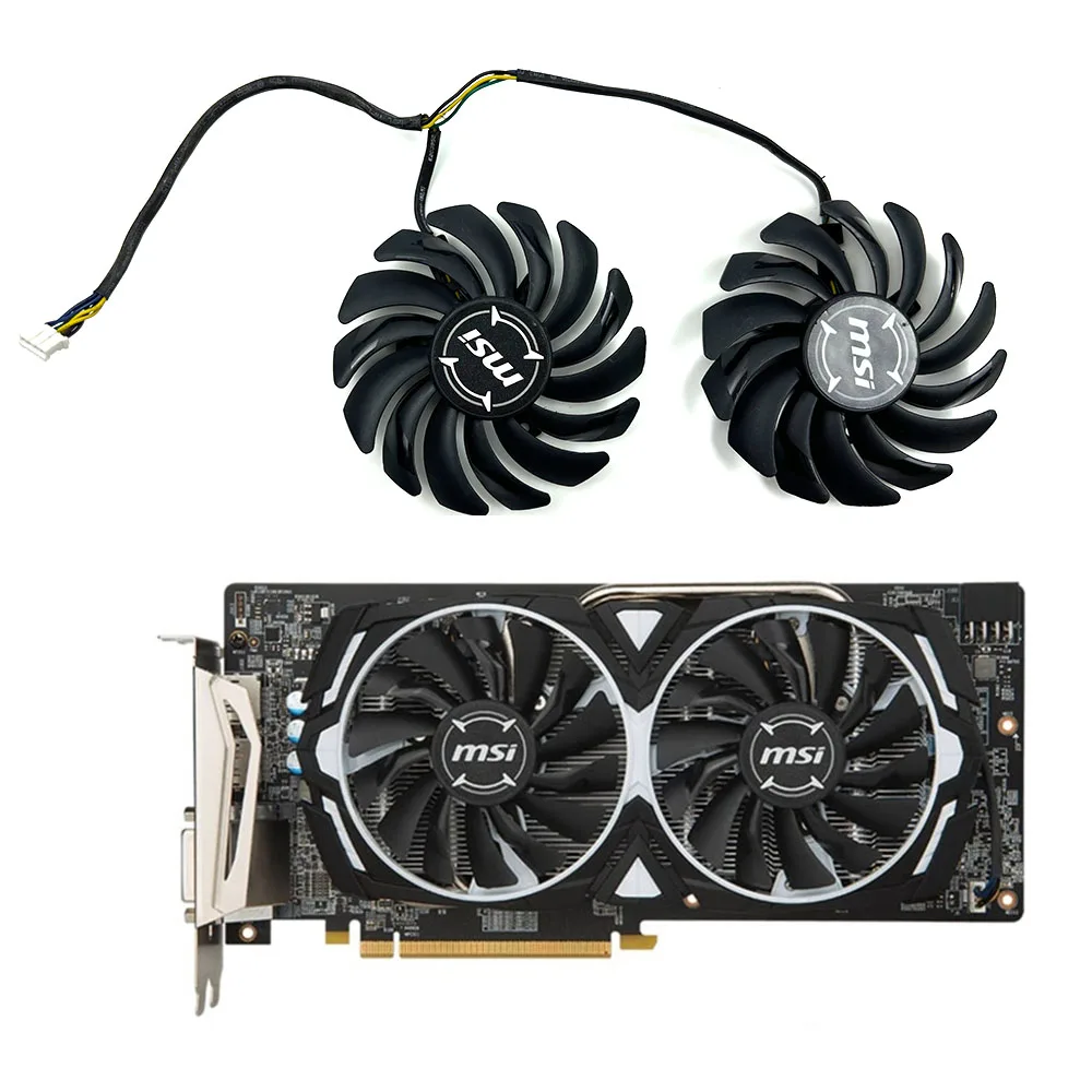 NEW MSI 87MM PLD09210B12HH 4Pin Graphics card fan for MSI ARMOR RX470 RX 480 RX570 RX580 Graphics Video Card Cooling Fans
NEW MSI 87MM PLD09210B12HH 4Pin Graphics card fan for MSI ARMOR RX470 RX 480 RX570 RX580 Graphics Video Card Cooling Fans