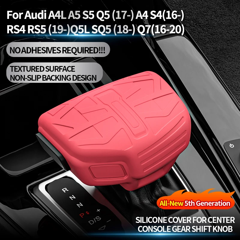 For Audi A4L A5 S5 Q5 Car Silicone Gear Shift Knob Cover Boot Anti-Slip Lever Shifter Boot Interior Premium Tuning Accessories
For Audi A4L A5 S5 Q5 Car Silicone Gear Shift Knob Cover Boot Anti-Slip Lever Shifter Boot Interior Premium Tuning Accessories