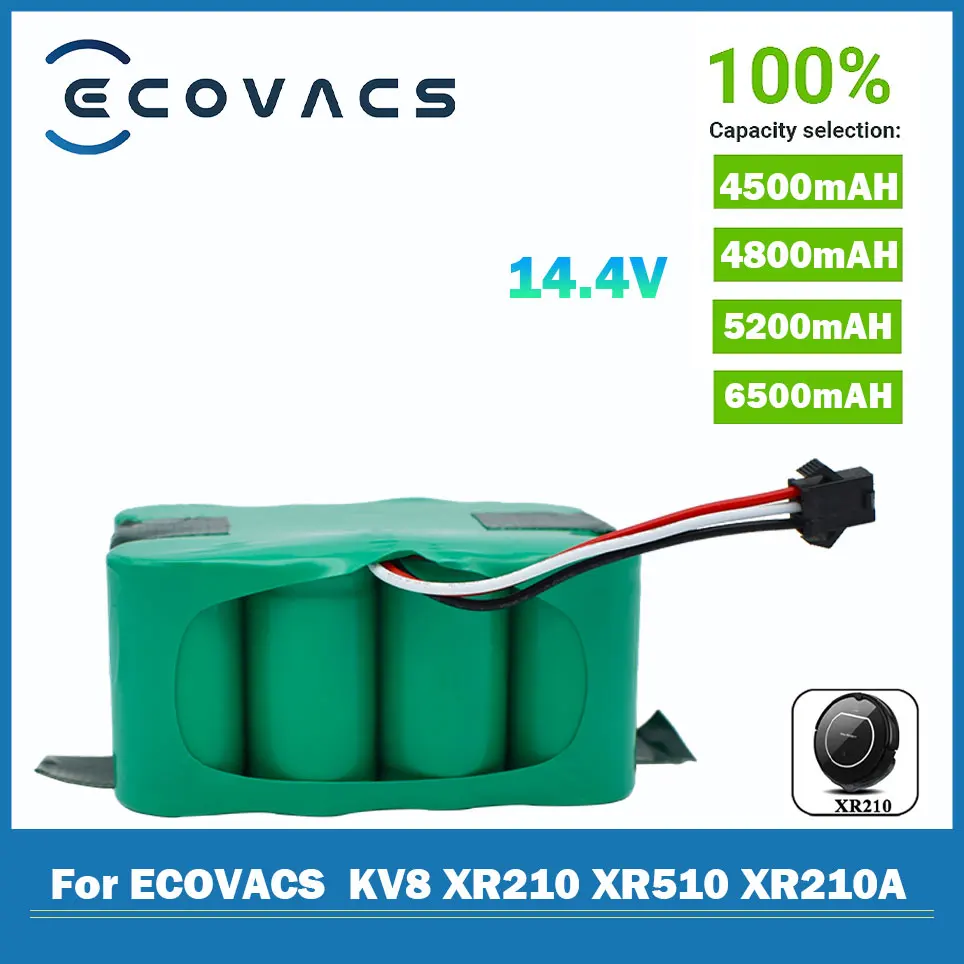 ECOVACS14.4V Ni-MH Sc oplaadnaked Batterij 6800Mah для KV8 XR210 XR510 XR210A XR210B XR510B XR510C Stofzuiger Vegen Robot
ECOVACS14.4V Ni-MH Sc oplaadnaked Batterij 6800Mah для KV8 XR210 XR510 XR210A XR210B XR510B XR510C Stofzuiger Vegen Robot