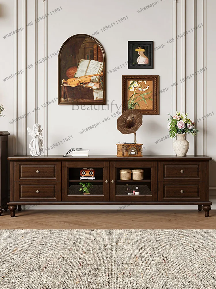 American retro country TV home simple floor cabinet all solid wood storage locker
American retro country TV home simple floor cabinet all solid wood storage locker