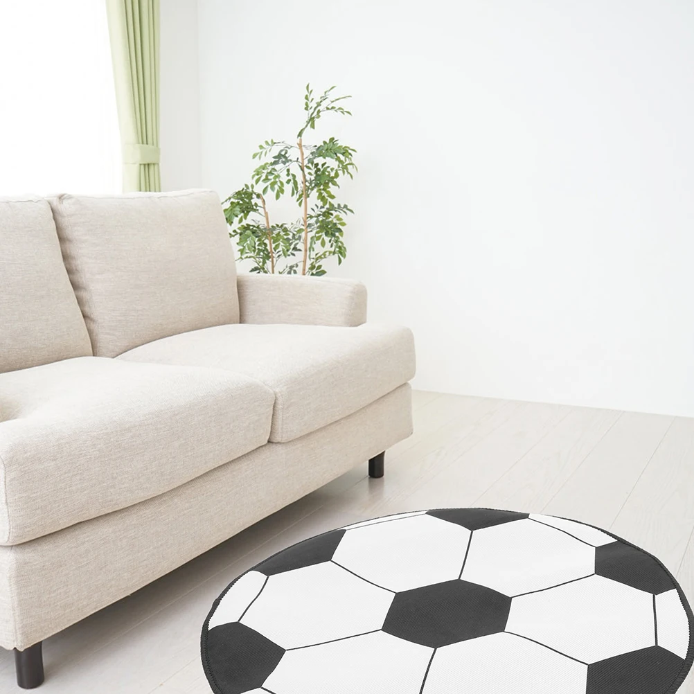 Football Computer Chair Mat Round Soccer Ball Rug Black White Circle Polyester Nonslip Noise Reduction Washable Kitchen Carpet
Football Computer Chair Mat Round Soccer Ball Rug Black White Circle Polyester Nonslip Noise Reduction Washable Kitchen Carpet