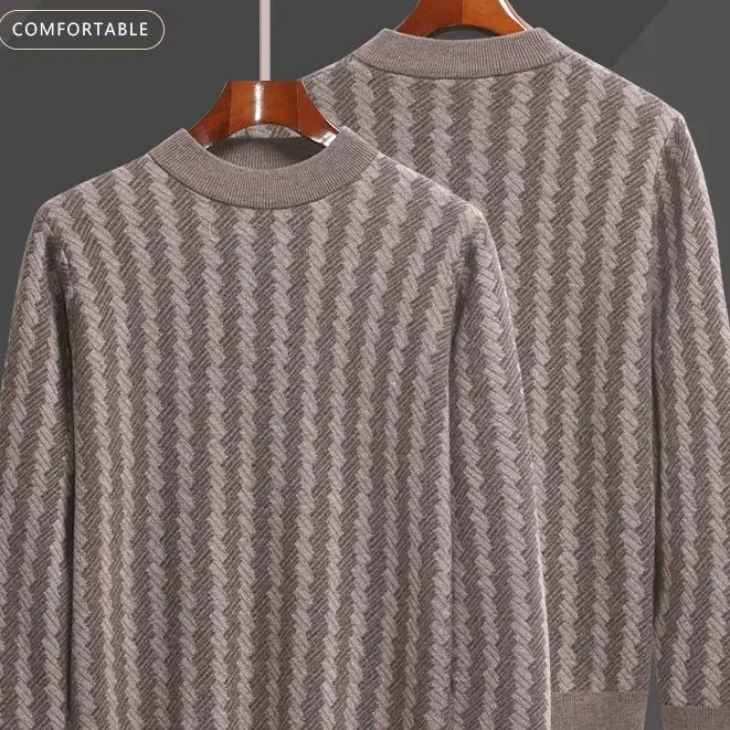 Men's Textured Knit Wool Sweater f High Collar Autumn Winter Warm Long Sve Casual Wear Daily Life Faion Sle
Men's Textured Knit Wool Sweater f High Collar Autumn Winter Warm Long Sve Casual Wear Daily Life Faion Sle