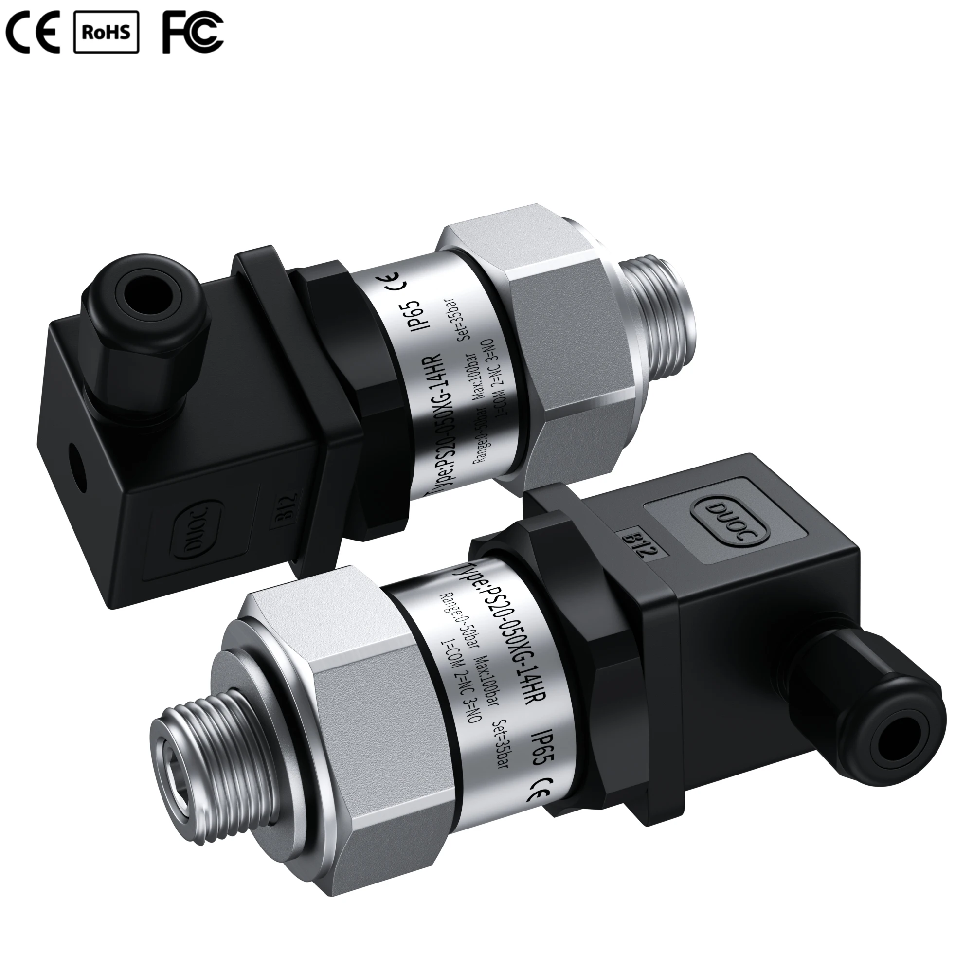 Mechanical Pressure Switch Controller 0-250bar 0-300bar 0-400bar NO/NC Oil Gas Water Pressure Control
Mechanical Pressure Switch Controller 0-250bar 0-300bar 0-400bar NO/NC Oil Gas Water Pressure Control