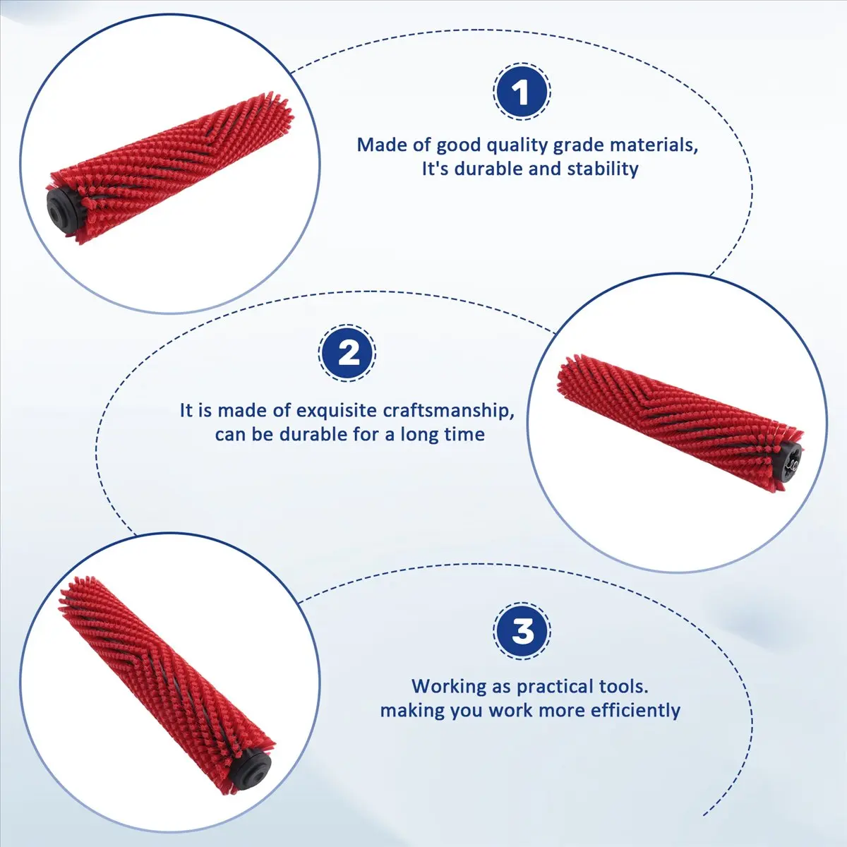 A60P Cleaner Roller Brush Main Brush for Karcher BR 30/4C Surface Rollers,Red Roller Brush 4.762-452.0 for Karcher BR 30/4C
A60P Cleaner Roller Brush Main Brush for Karcher BR 30/4C Surface Rollers,Red Roller Brush 4.762-452.0 for Karcher BR 30/4C
