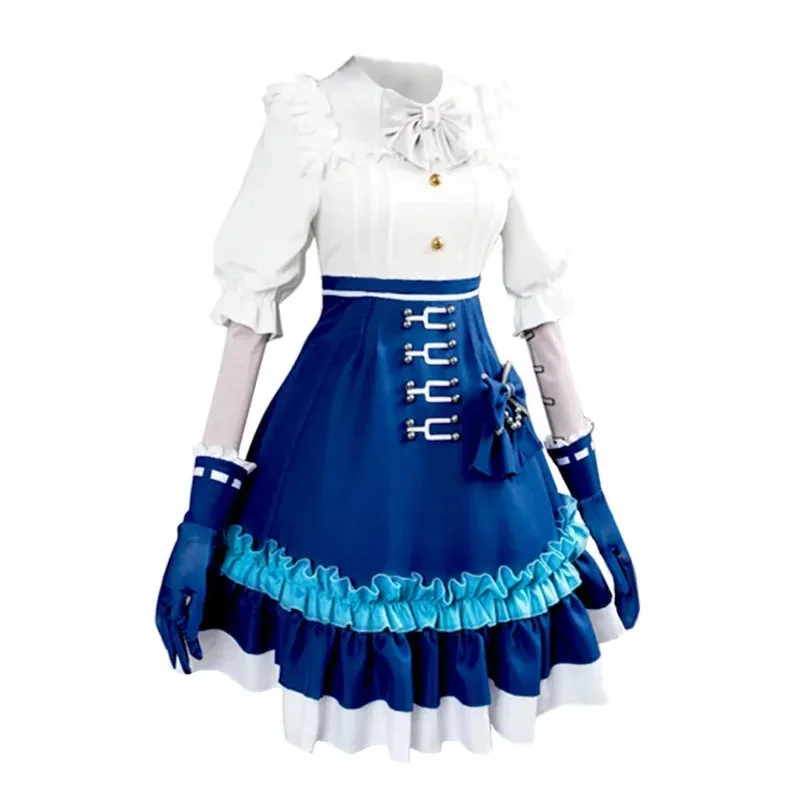 asdh8@Bear's Den Anime Identity V Gardener Emma Woods Cosplay Costume Sweet Lolita Dress with Blue Hat Gloves Halloween Part New
asdh8@Bear's Den Anime Identity V Gardener Emma Woods Cosplay Costume Sweet Lolita Dress with Blue Hat Gloves Halloween Part New
