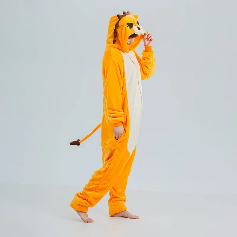 Lion Costumes Halloween Festival Cosplay Onesies Unisex Winter Cute Women Men Nightwear Anime Costumes Adults Flannel Sleepwear
Lion Costumes Halloween Festival Cosplay Onesies Unisex Winter Cute Women Men Nightwear Anime Costumes Adults Flannel Sleepwear