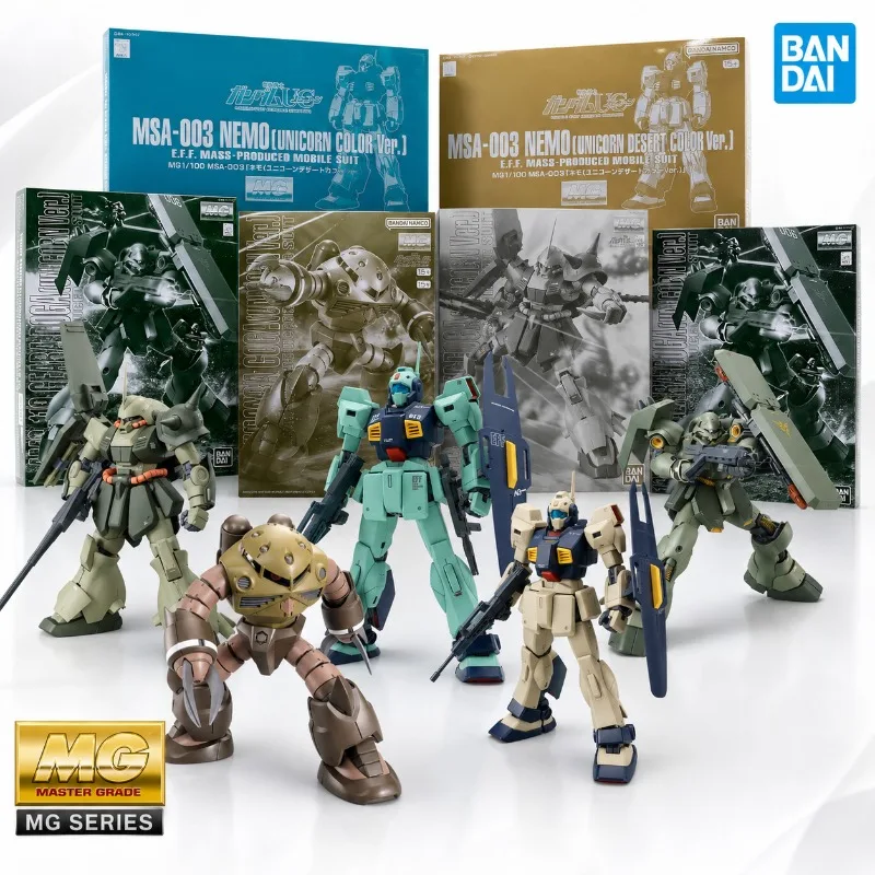 Bandai Original Gundam Unicorn Premium Bandai Assembly Model Kit Action Figures MG 1/100 Nemo Geara Doga ZGok Marasai Toys
Bandai Original Gundam Unicorn Premium Bandai Assembly Model Kit Action Figures MG 1/100 Nemo Geara Doga ZGok Marasai Toys